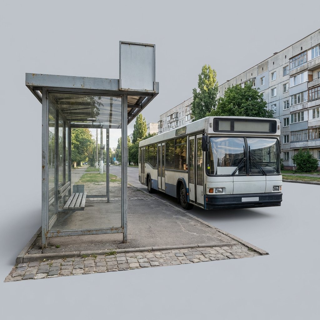 Автобус №10 Хмельницький: зупинки в мікрорайоні Виставка