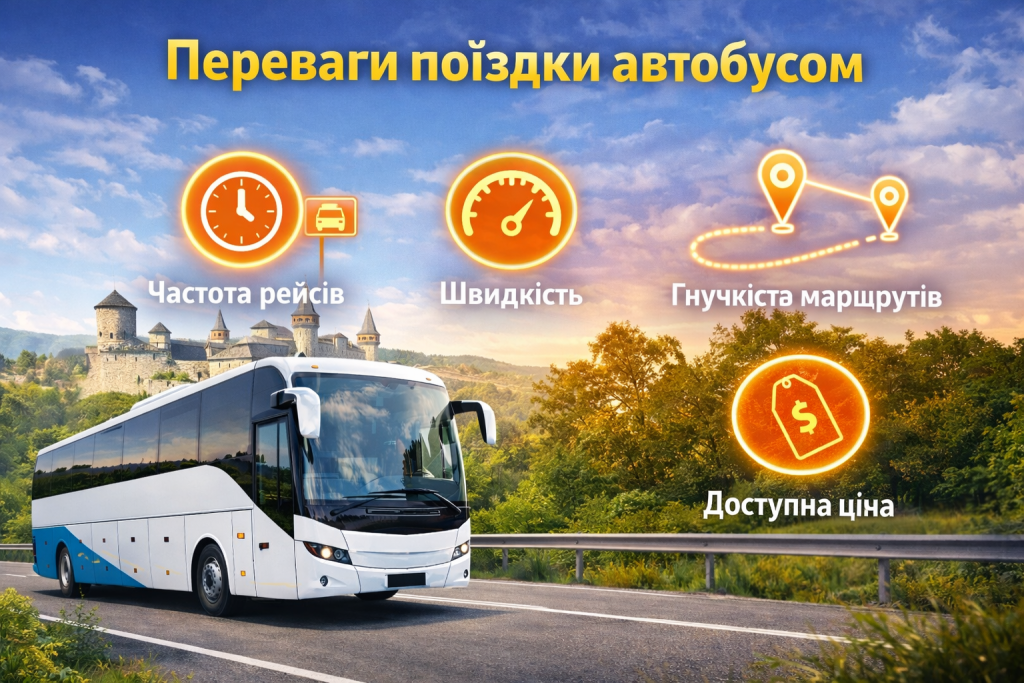 Преимущества поездки на автобусе