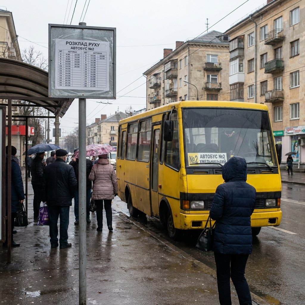 Автобус №2 Хмельницкий: остановки, расписание движения и особенности маршрута