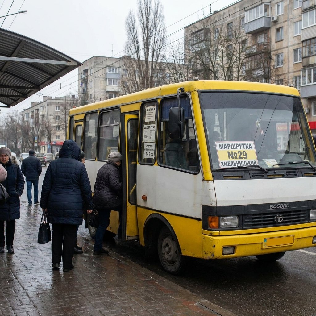 Маршрутка №29 Хмельницький: зупинки, схема руху та інтервал очікування