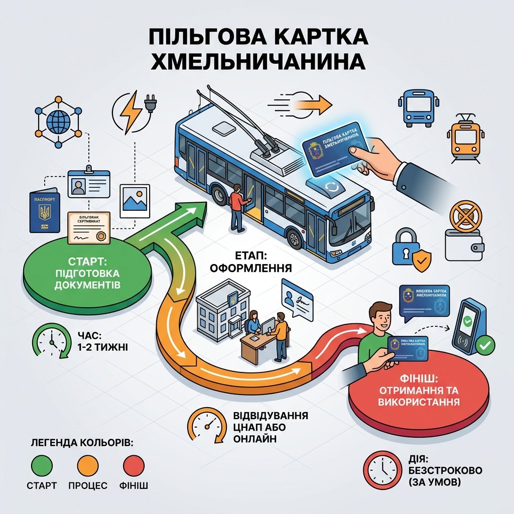 Пільгова картка Хмельничанина: як оформити для безкоштовного проїзду в тролейбусі