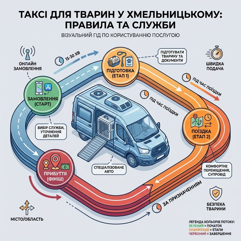 Таксі для тварин у Хмельницькому: правила перевезення та які служби викликати