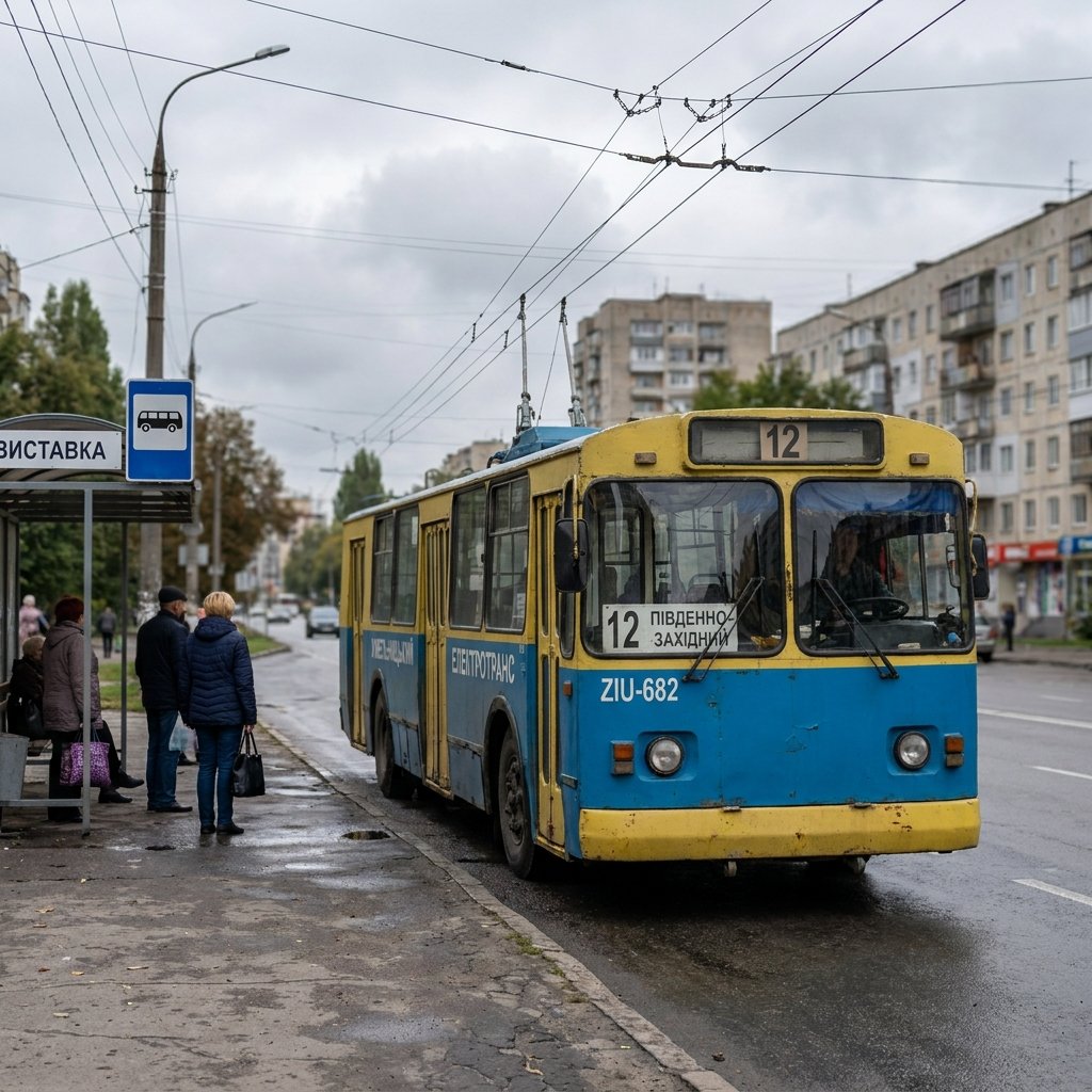 Тролейбус №12 Хмельницький: як дістатися з Виставки на Південно-Західний