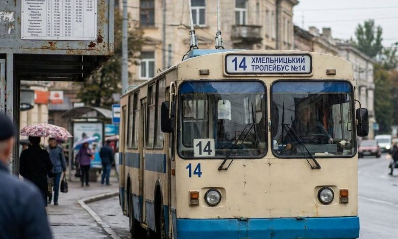Тролейбус №14 Хмельницький: зупинки, розклад та інтервал руху в години пік