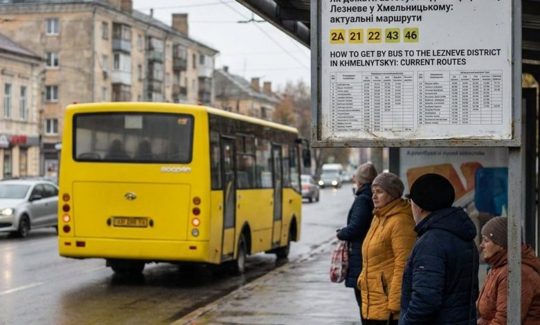 Як доїхати автобусом до мікрорайону Лезневе у Хмельницькому: актуальні маршрути