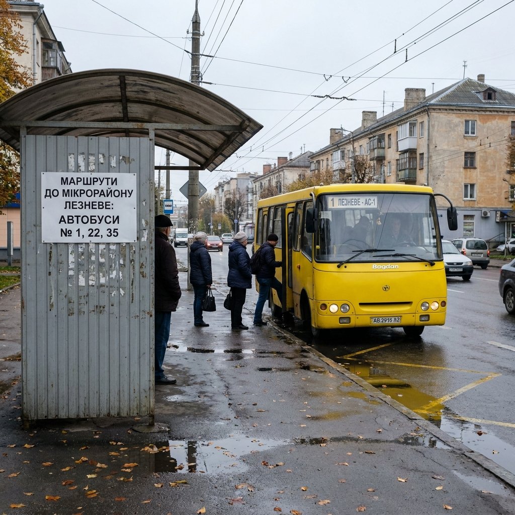 Як доїхати автобусом до мікрорайону Лезневе у Хмельницькому: актуальні маршрути