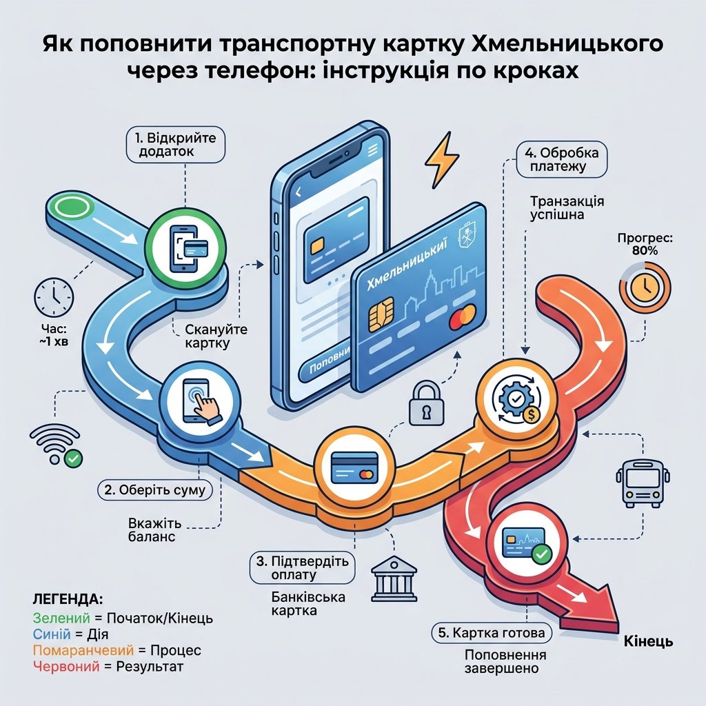 Як поповнити транспортну картку Хмельницького через телефон: інструкція по кроках