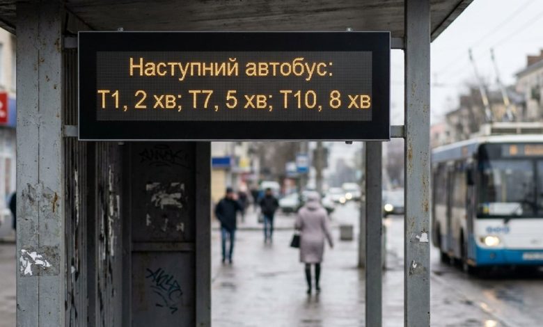 Електронне табло на зупинках Хмельницького: де встановлять нові системи сповіщення