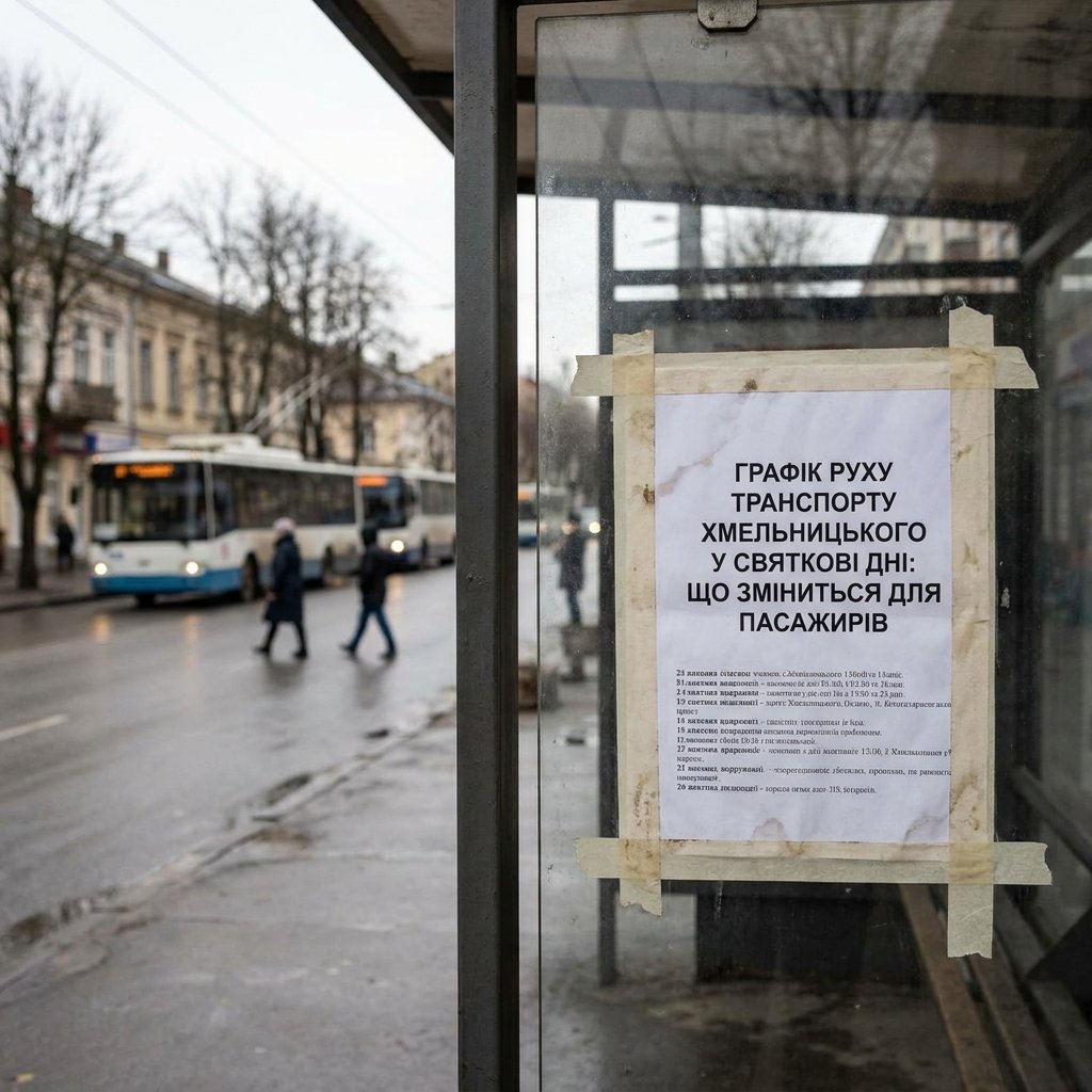 Графік руху транспорту Хмельницького у святкові дні: що зміниться для пасажирів