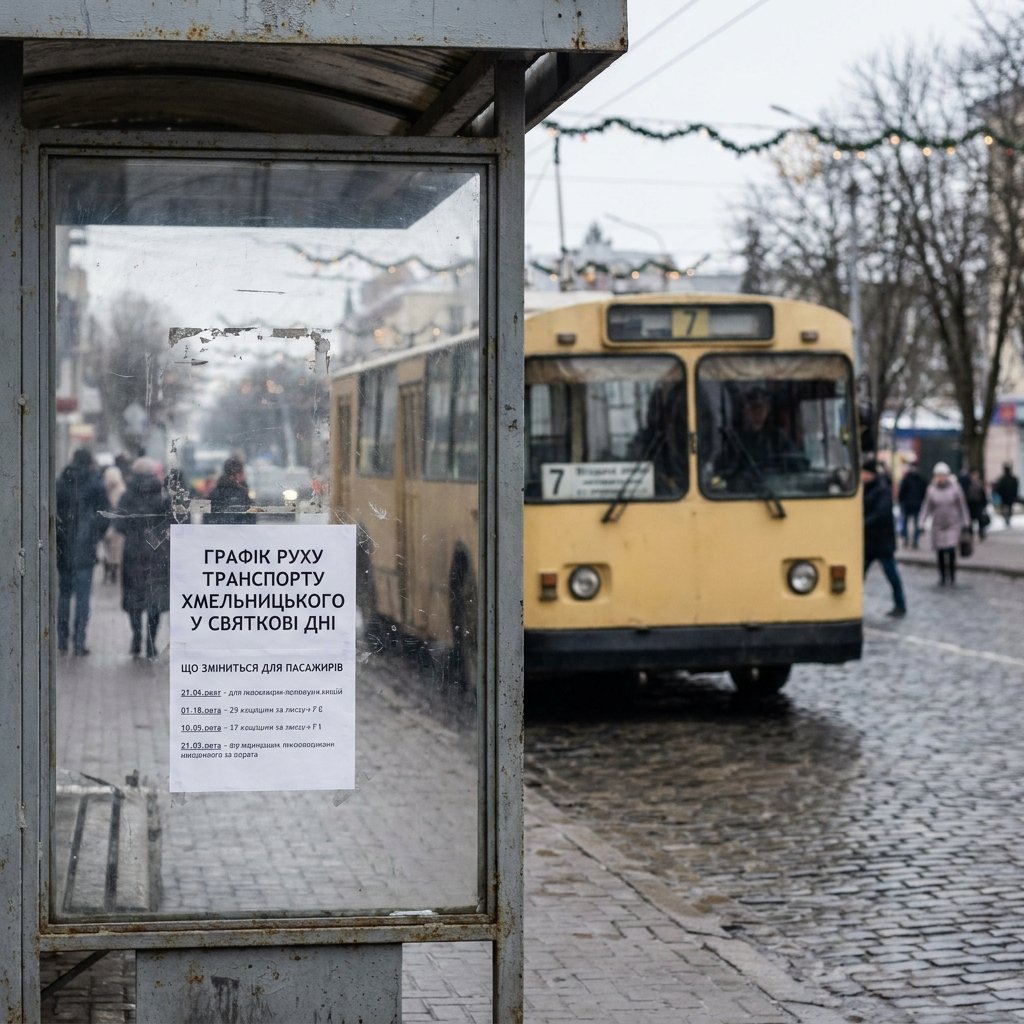 Графік руху транспорту Хмельницького у святкові дні: що зміниться для пасажирів