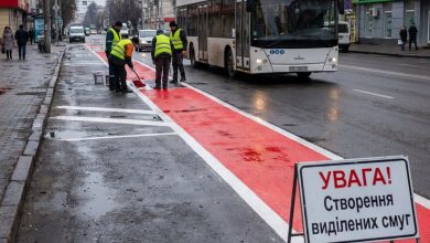 Створення нових виділених смуг для громадського транспорту у Хмельницькому